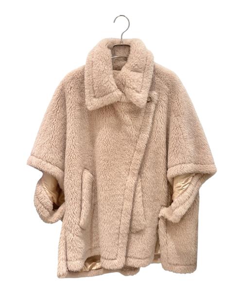 MaxMara（マックスマーラ）MaxMara (マックスマーラ) テディベアポンチョ/UNICA グレージュ サイズ:FREEの古着・服飾アイテム