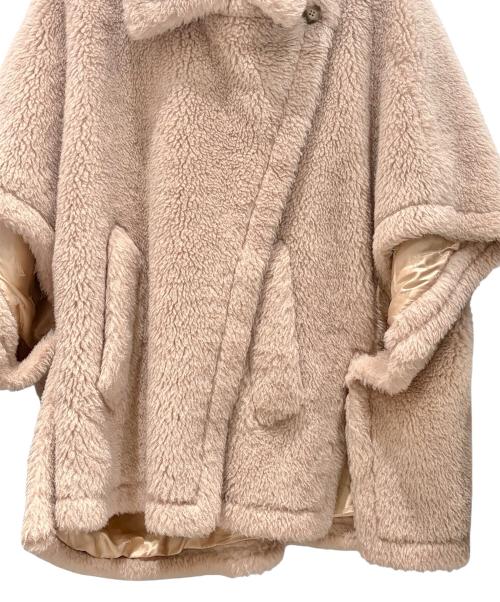 MaxMara（マックスマーラ）MaxMara (マックスマーラ) テディベアポンチョ/UNICA グレージュ サイズ:FREEの古着・服飾アイテム