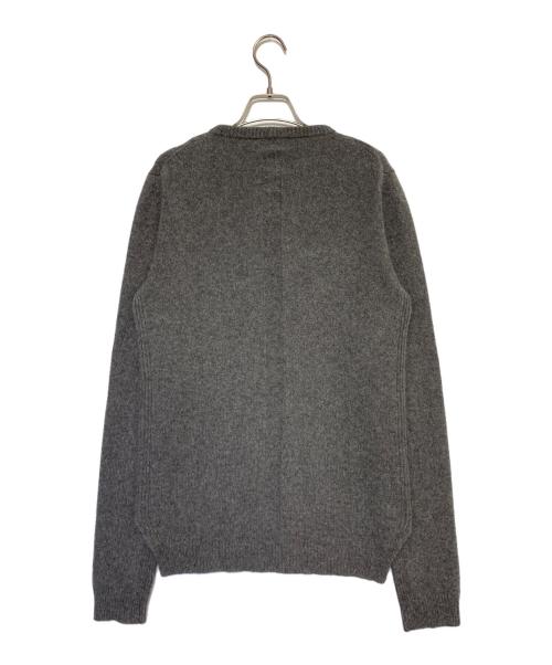 RICK OWENS（リックオウエンス）RICK OWENS (リックオウエンス) カシミヤ混ニット グレー サイズ:Mの古着・服飾アイテム