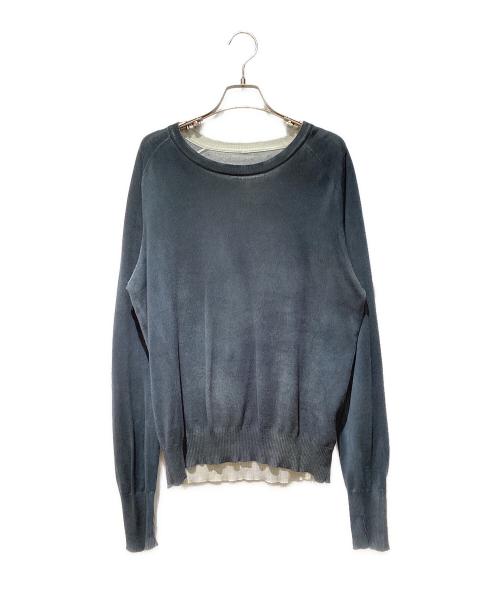 Maison Margiela（メゾンマルジェラ）Maison Margiela (メゾンマルジェラ) 転写ニット ネイビー サイズ:Sの古着・服飾アイテム