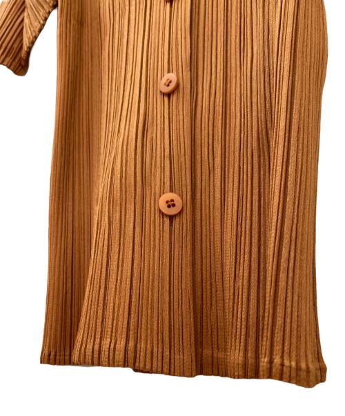 PLEATS PLEASE（プリーツプリーズ）PLEATS PLEASE (プリーツプリーズ) プリーツシャツ ブラウン サイズ:3の古着・服飾アイテム