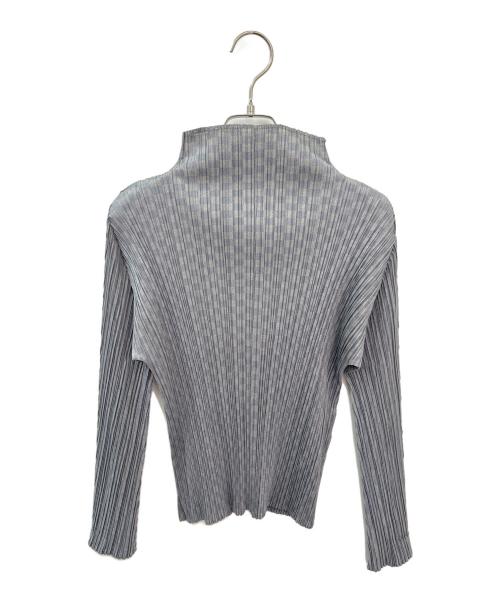 PLEATS PLEASE（プリーツプリーズ）PLEATS PLEASE (プリーツプリーズ) 市松柄プリーツカットソー グレー サイズ:3の古着・服飾アイテム