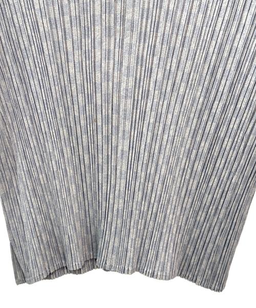 PLEATS PLEASE（プリーツプリーズ）PLEATS PLEASE (プリーツプリーズ) 市松柄プリーツカットソー グレー サイズ:3の古着・服飾アイテム