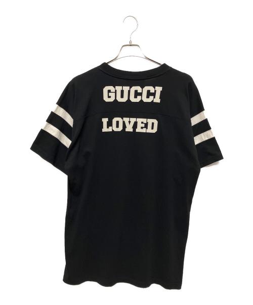 GUCCI（グッチ）GUCCI (グッチ) フットボールTシャツ/ナンバリング 半袖Tシャツ ブラック サイズ:Ｓの古着・服飾アイテム