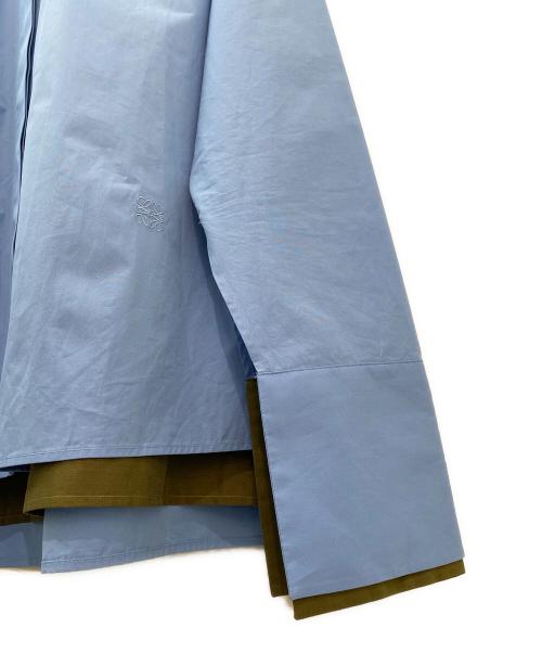 LOEWE（ロエベ）LOEWE (ロエベ) ターンアップシャツ スカイブルー サイズ:36の古着・服飾アイテム