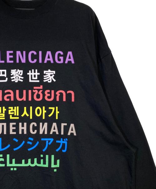BALENCIAGA（バレンシアガ）BALENCIAGA (バレンシアガ) ロゴL/STシャツ ブラック サイズ:XXSの古着・服飾アイテム