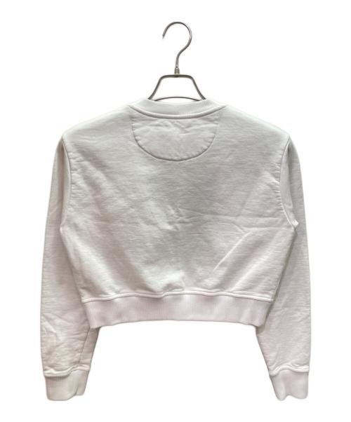 FENDI（フェンディ）FENDI (フェンディ) ショート丈 ロゴスウェット ホワイト サイズ:xxsの古着・服飾アイテム