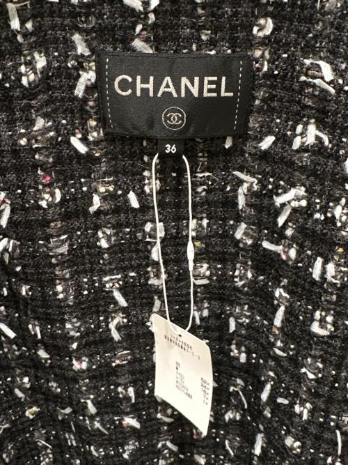 CHANEL（シャネル）CHANEL (シャネル) ココボタンサマーツイードジャケット ブラック サイズ:36の古着・服飾アイテム