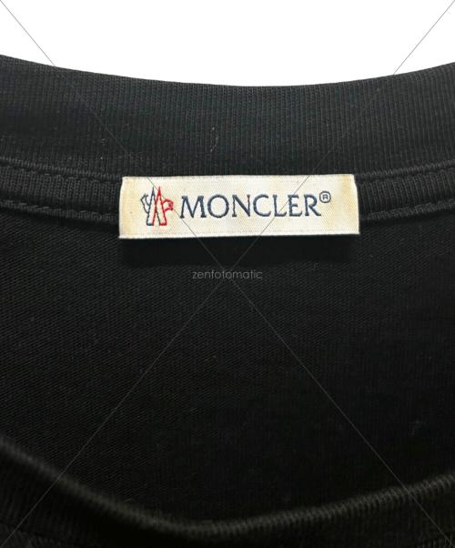 MONCLER（モンクレール）MONCLER (モンクレール) ロゴワッペンTシャツ ブラック サイズ:Mの古着・服飾アイテム