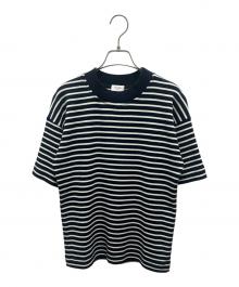 CELINE（セリーヌ）の古着「ボーダーカットソー」｜ネイビー×ホワイト