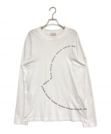 MONCLER（モンクレール）の古着「ロゴL/STシャツ」｜ホワイト