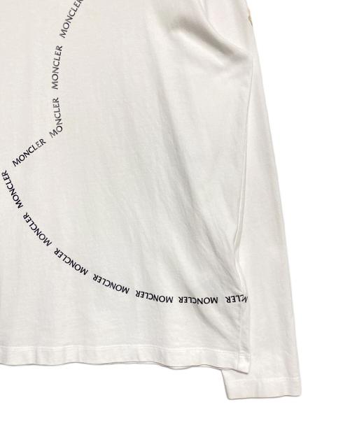 MONCLER（モンクレール）MONCLER (モンクレール) ロゴL/STシャツ ホワイト サイズ:Mの古着・服飾アイテム
