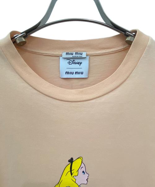 MIU MIU（ミュウミュウ）MIU MIU (ミュウミュウ) 不思議の国のアリスロプリントTシャツ オレンジ サイズ:Sの古着・服飾アイテム