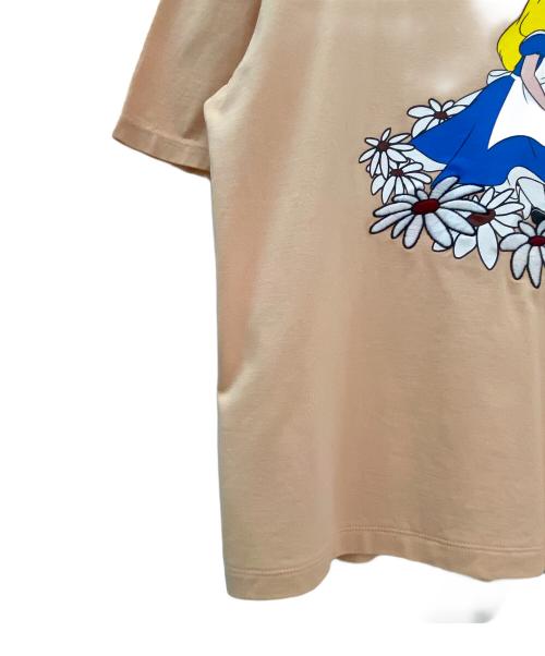 MIU MIU（ミュウミュウ）MIU MIU (ミュウミュウ) 不思議の国のアリスロプリントTシャツ オレンジ サイズ:Sの古着・服飾アイテム