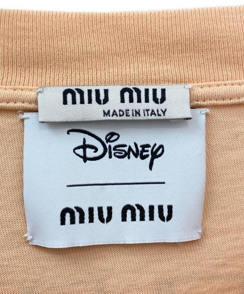 MIU MIU（ミュウミュウ）MIU MIU (ミュウミュウ) 不思議の国のアリスロプリントTシャツ オレンジ サイズ:Sの古着・服飾アイテム