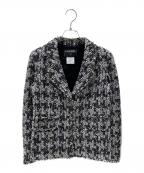 CHANELシャネル）の古着「ココマーク3Bツイードジャケット」｜ネイビー