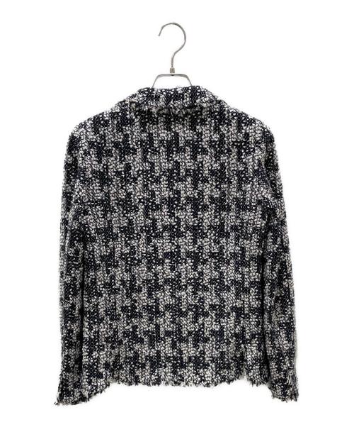 CHANEL（シャネル）CHANEL (シャネル) ココマーク3Bツイードジャケット ネイビー サイズ:34の古着・服飾アイテム