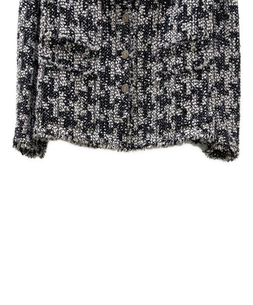 CHANEL（シャネル）CHANEL (シャネル) ココマーク3Bツイードジャケット ネイビー サイズ:34の古着・服飾アイテム