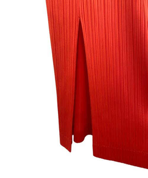 PLEATS PLEASE（プリーツプリーズ）PLEATS PLEASE (プリーツプリーズ) IKKO TANAKA (イッコウタナカ) プリーツワンピース オレンジ サイズ:3の古着・服飾アイテム