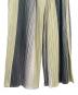 中古・古着 PLEATS PLEASE (プリーツプリーズ) プリーツストライプパンツ イエロー×ブラック×ホワイト サイズ:2：38000円