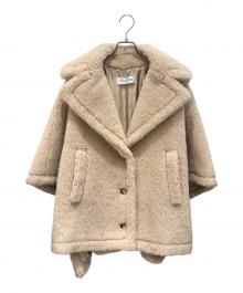 MaxMara（マックスマーラ）の古着「テディベアポンチョ」｜ベージュ