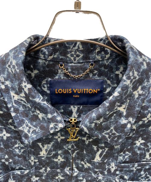 LOUIS VUITTON（ルイ ヴィトン）LOUIS VUITTON (ルイ ヴィトン) モノグラムデニムワークウエアジャケット ネイビー サイズ:50の古着・服飾アイテム