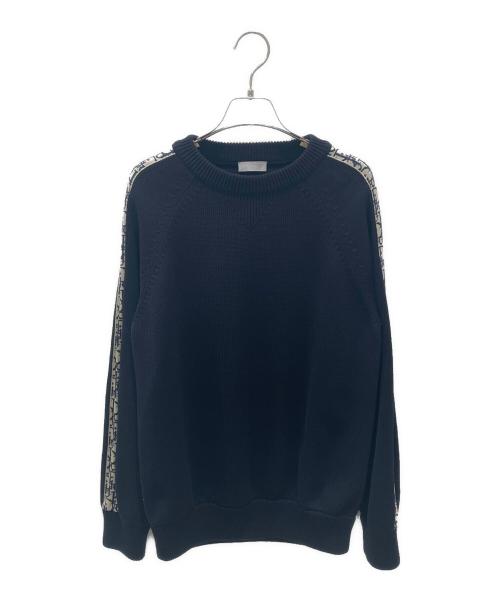 Dior（ディオール）Dior (ディオール) オブリークラインニット ネイビー サイズ:Sの古着・服飾アイテム