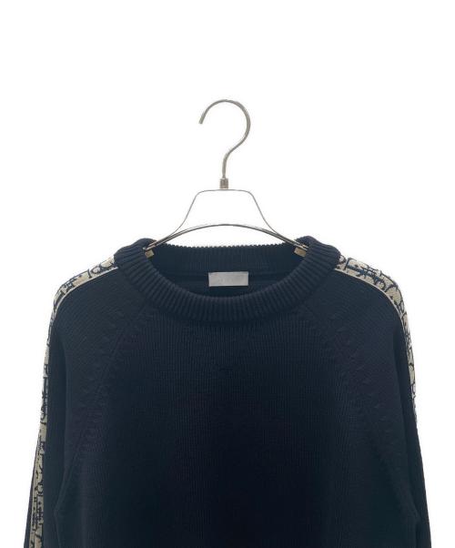 Dior（ディオール）Dior (ディオール) オブリークラインニット ネイビー サイズ:Sの古着・服飾アイテム