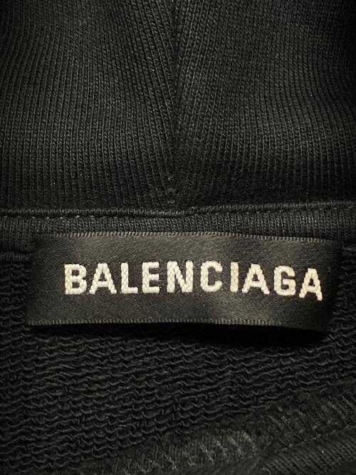 BALENCIAGA（バレンシアガ）BALENCIAGA (バレンシアガ) バックロゴパーカー ブラック サイズ:Mの古着・服飾アイテム