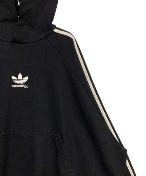 BALENCIAGA（バレンシアガ）BALENCIAGA (バレンシアガ) adidas (アディダス) Hoodie Large Fit ブラック サイズ:Lの古着・服飾アイテム