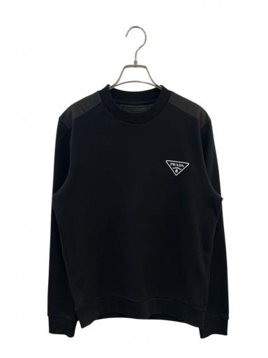 中古・古着通販】PRADA (プラダ) ロゴスウェット ブラック サイズ:S