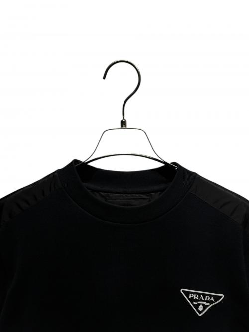 PRADA（プラダ）PRADA (プラダ) ロゴスウェット ブラック サイズ:Sの古着・服飾アイテム