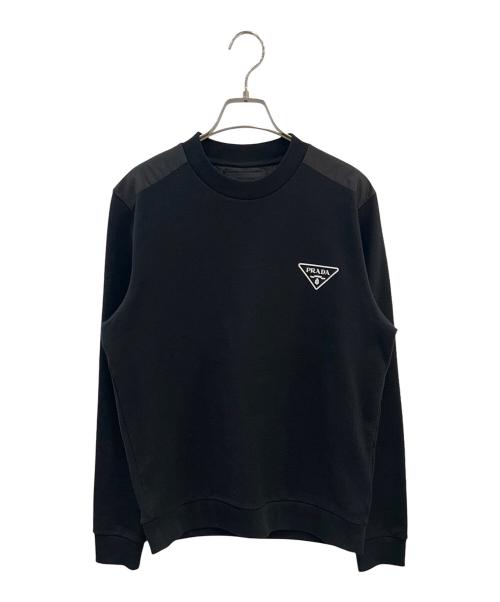 PRADA（プラダ）PRADA (プラダ) ロゴスウェット ブラック サイズ:Sの古着・服飾アイテム