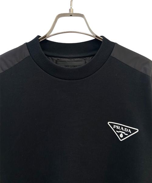 PRADA（プラダ）PRADA (プラダ) ロゴスウェット ブラック サイズ:Sの古着・服飾アイテム