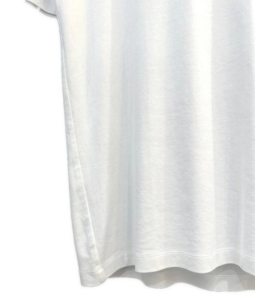 PRADA（プラダ）PRADA (プラダ) トライアングルロゴプレートTシャツ ホワイト サイズ:Sの古着・服飾アイテム