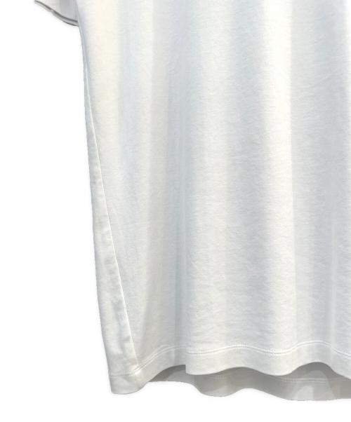 PRADA（プラダ）PRADA (プラダ) トライアングルプレートコットンTシャツ ホワイト サイズ:Sの古着・服飾アイテム