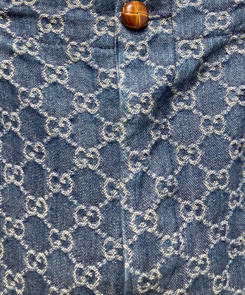 GUCCI（グッチ）GUCCI (グッチ) GGジャガードデニムショートパンツ インディゴ サイズ:48の古着・服飾アイテム