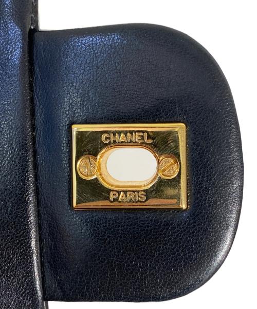 CHANEL（シャネル）CHANEL (シャネル) マトラッセ 23 Wフラップチェーンショルダーバッグ ブラック サイズ:23の古着・服飾アイテム