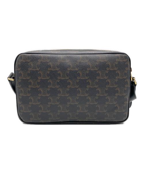 CELINE（セリーヌ）CELINE (セリーヌ) ミディアムメッセンジャーショルダーバッグ ブラウンの古着・服飾アイテム