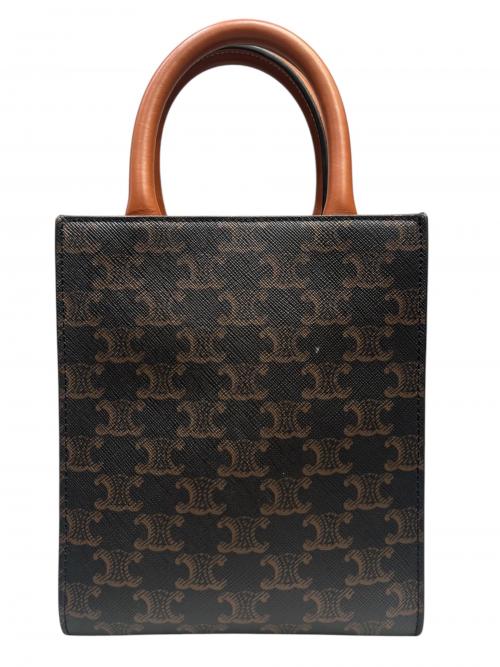 CELINE（セリーヌ）CELINE (セリーヌ) バーティカルカバ ミニ ブラウン サイズ:ミニの古着・服飾アイテム