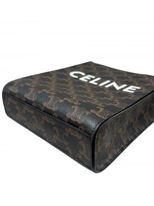 CELINE（セリーヌ）CELINE (セリーヌ) バーティカルカバ ミニ ブラウン サイズ:ミニの古着・服飾アイテム