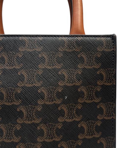 CELINE（セリーヌ）CELINE (セリーヌ) ミニバーティカルカバ ブラウン サイズ:ミニの古着・服飾アイテム