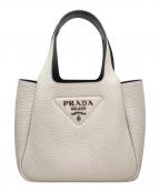 PRADAプラダ）の古着「VIT.DAINO SOFT ミニハンドバッグ」｜ホワイト