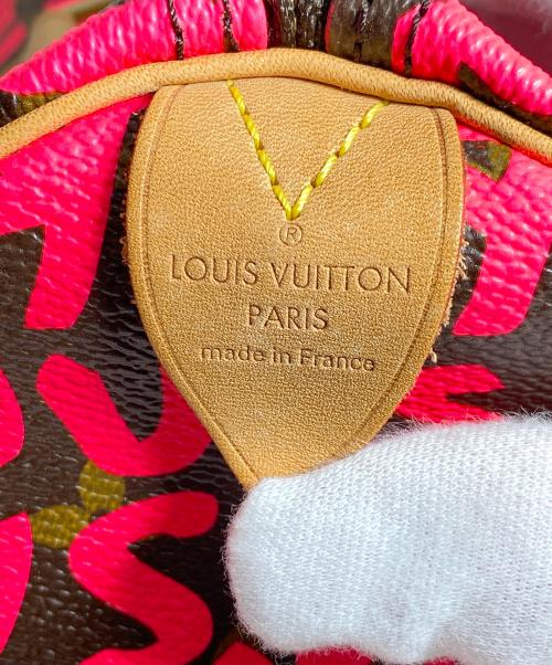LOUIS VUITTON（ルイ ヴィトン）LOUIS VUITTON (ルイ ヴィトン) ルイ・ヴィトン モノグラム・グラフィティ スピーディ30 フューシャ サイズ:30の古着・服飾アイテム