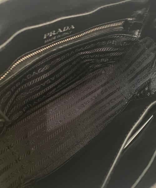 PRADA（プラダ）PRADA (プラダ) ダイアグラムチェーンショルダーバッグ ブラックの古着・服飾アイテム