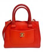 CHANELシャネル）の古着「ネオエグゼクティブ2WAYバッグ」｜レッド