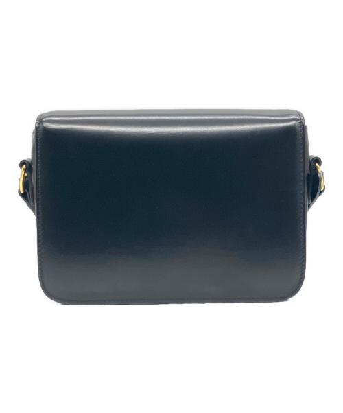 CELINE（セリーヌ）CELINE (セリーヌ) ティーン トリオンフバッグ ブラック×ゴールド金具の古着・服飾アイテム