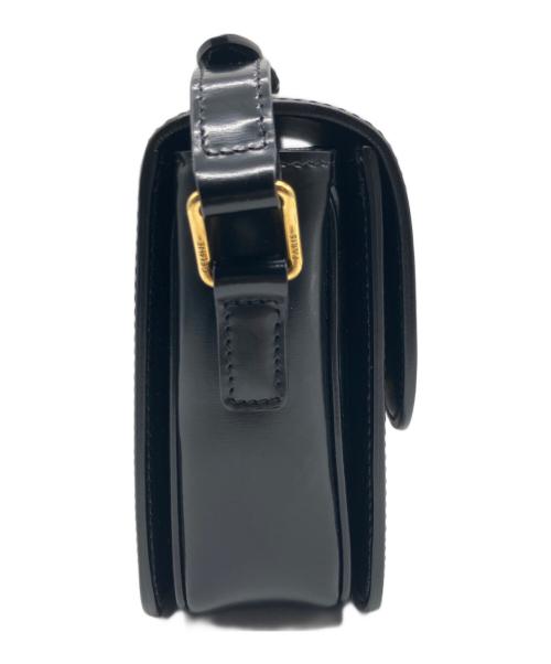 CELINE（セリーヌ）CELINE (セリーヌ) ティーン トリオンフバッグ ブラック×ゴールド金具の古着・服飾アイテム