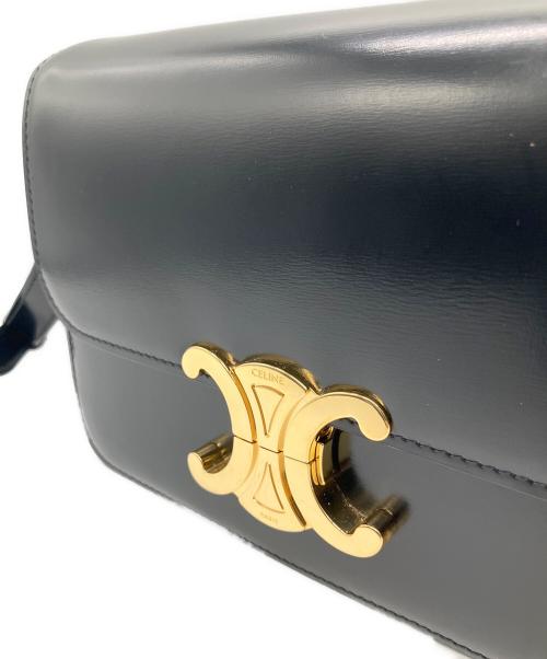 CELINE（セリーヌ）CELINE (セリーヌ) ティーン トリオンフバッグ ブラック×ゴールド金具の古着・服飾アイテム