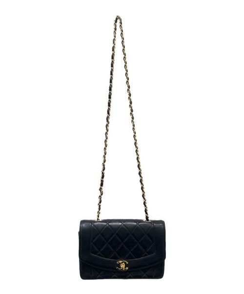 CHANEL（シャネル）CHANEL (シャネル) ダイアナフラップチェーンショルダーバッグ ブラックの古着・服飾アイテム